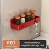 Wall Mounted Magnetic Spice Rack Large Capacity Kitchen Storage Shelves  for Washing Machine