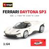 Ббураго 1:64 Ferrari 812 Daytona SP3 SF90 SP1 F40 488GTB 599GTO ENZO Статические литые модели Автомобили Коллекционные Хобби Модели Автомобилей Игрушки