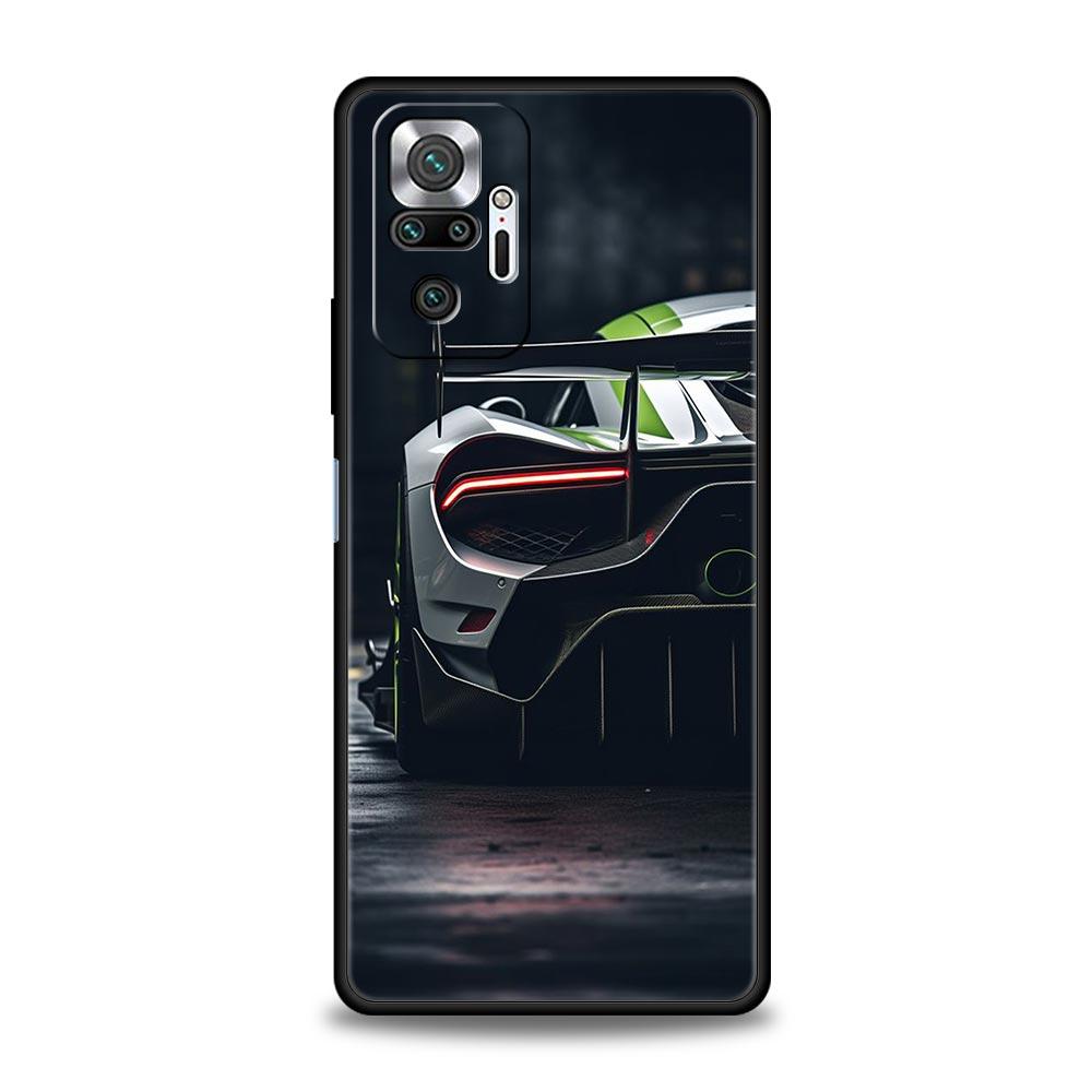 Супер Спортивный Чехол для Телефона Super Car для Xiaomi Redmi Note 13 12 5G 11 10 Pro Plus 4G 9S 9 8 7 9T 13C 12C 10C 9C 9A Мягкий Силиконовый Чехол