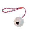 Rubber Dog Chewing Ball with Rope Puppy Teething Training Ball Toy for Medium Small Dogs