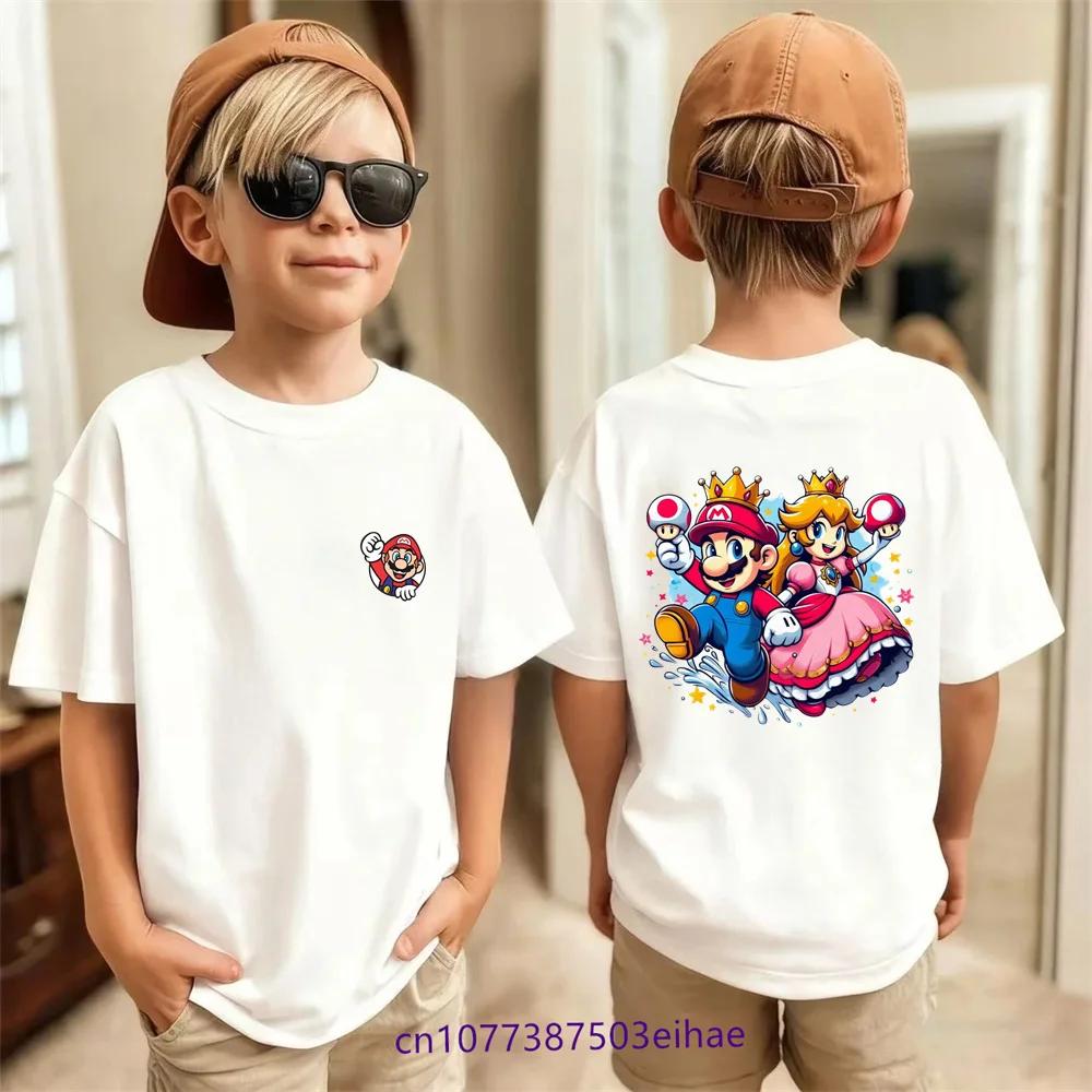 Stylish Super Game Printed Children TShirt Pure Casual Short Sleeve Tops Breathable Summer Outdoor Home Wear 314Y Kids