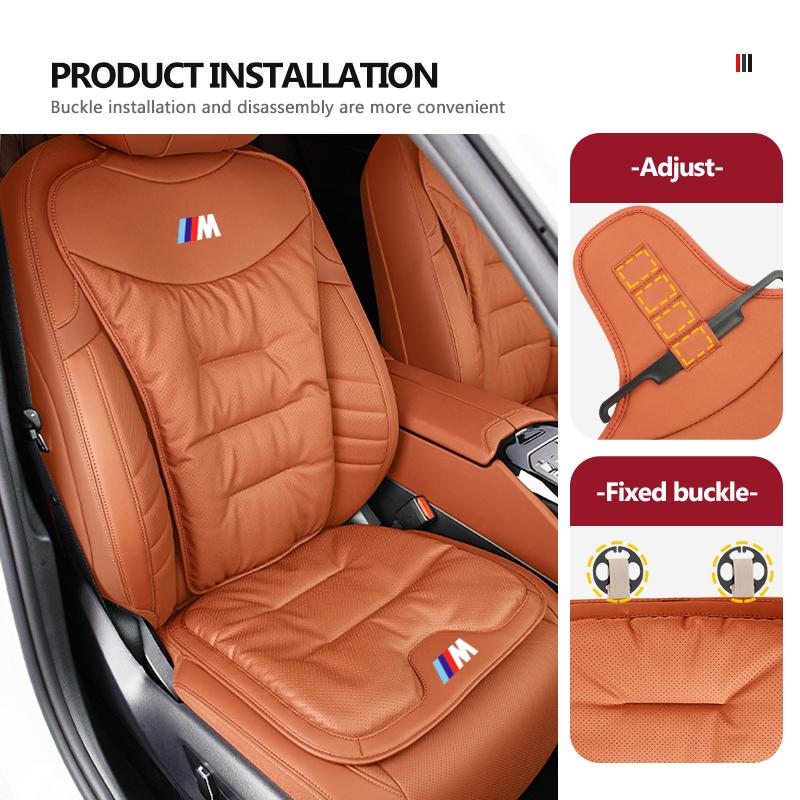 For BMW 1 Se E88 For BMW Car Seat Cushion Luxury Leather Support Pad Sponge Seat Cover E30 E34 E36 E39 E46 E52 E53 E60 E61 E62 E70 E71 E83