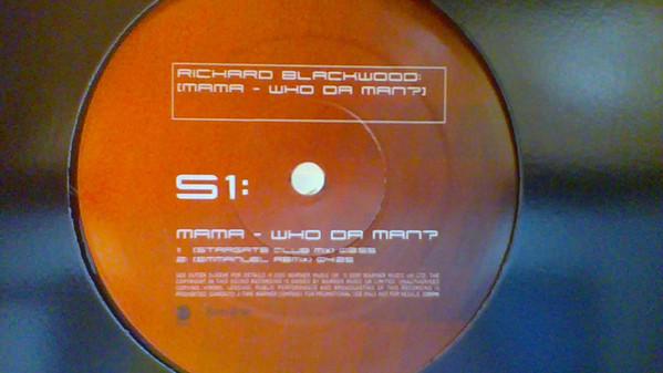 12-дюймовая пластинка RICHARD BLACKWOOD - Mama-Who Da Man? MICKEY01T EastWest, Liber 2000 UK Рэп и Хип-Хоп/R&B Б/У