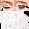 32Pcs Quick Eyeliner Stickier Stencils Cosmetic Eye Shadow Eyebrow Makeup Tool