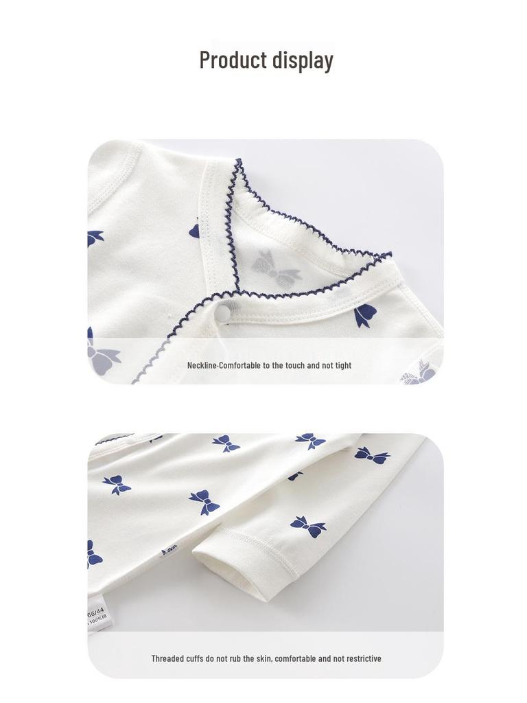 Baby Romper – Pure Cotton Newborn Spring/Autumn Base Layer Pajamas Crawling Suit