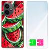 Etui Do Honor X7D / 400 Smart Obudowa Foto Case Plecki Arbuz + Szkło 9H