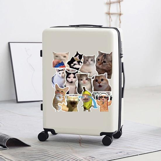 100 шт. милых наклеек с котами для детей, мальчиков, девочек, водонепроницаемые наклейки с котами для ноутбука, скейтборда, багажа, бампера автомобиля, бутылки с водой, декор