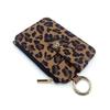Держатель для кредитных карт из ПУ кожи с леопардовым принтом, поясная сумка, маленькая сумка для карт, кошелек на молнии для монет, деловой