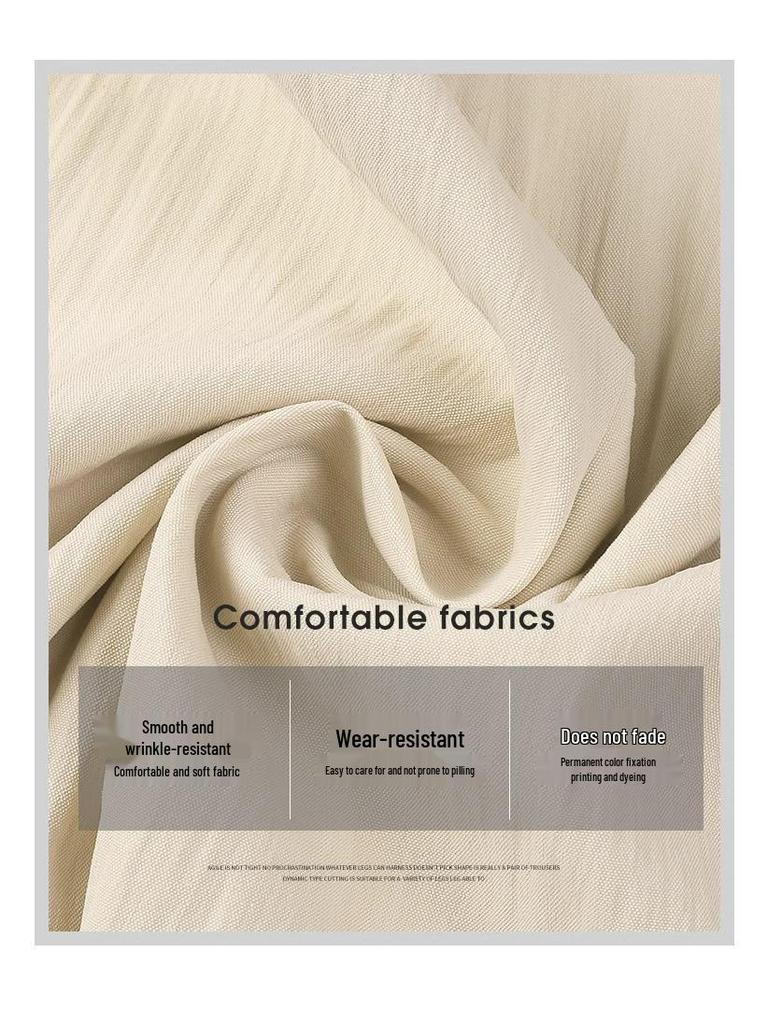 Маленькие летние брюки из ледяного шелка с широкими штанинами и высокой талией для женщин