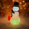 5.91FT Inflatable Gingerbread Man Snowman Set Gift Toy Xmas Yard Decoration Festive Gift LED Lit Christmas Supplie Home Ornament