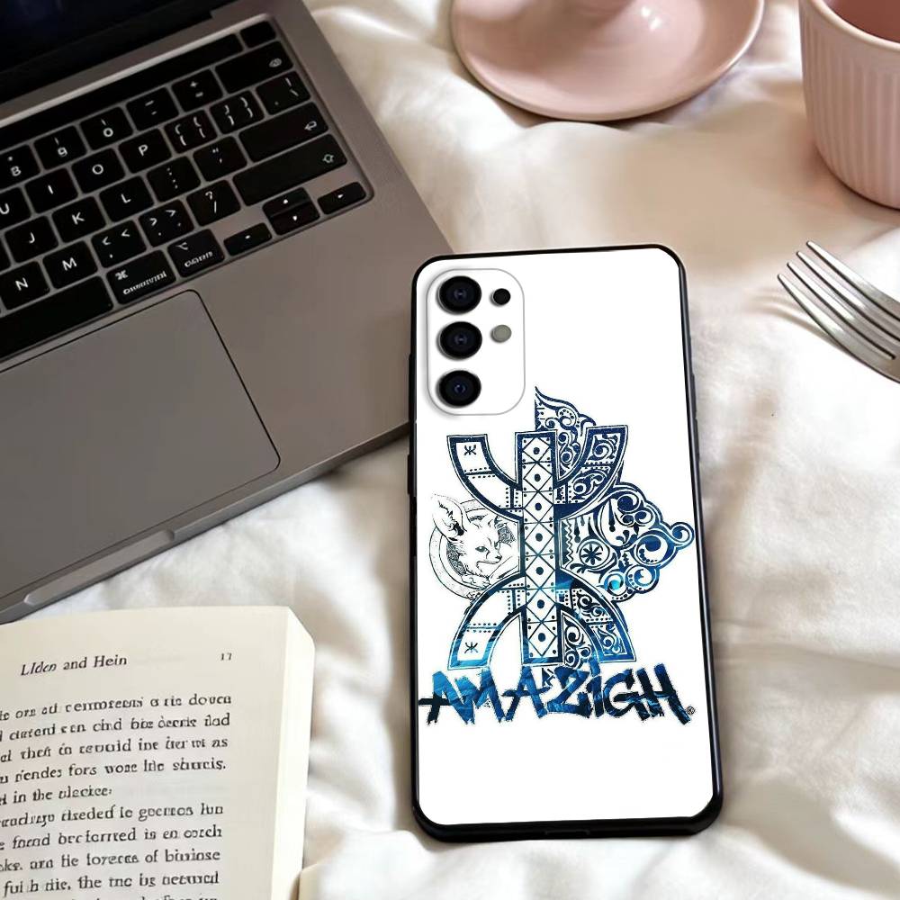 Amazigh Symbol  Phone Case For Samsung S25,24,23,22,30,21,10,9,Ultra,Plus,Lite,FE,4,5 G Soft Black Case
