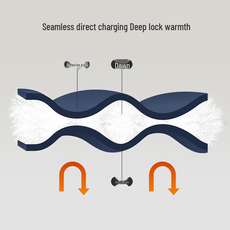 Tanboer Men's Loose Fit Detachable Hood Business Down Jacket 510505D