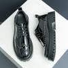 Мода Модный Дизайнер Новые Мужские Остроносые Белые Черные Комбинированные Оксфорды Увеличивающие Рост Броги Обувь Свадьба Выпускной Вечер Вечер Встречи Обувь