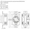 XIONGDA 30A 260V-450V American-Style Industrial Power Socket (4-Hole)