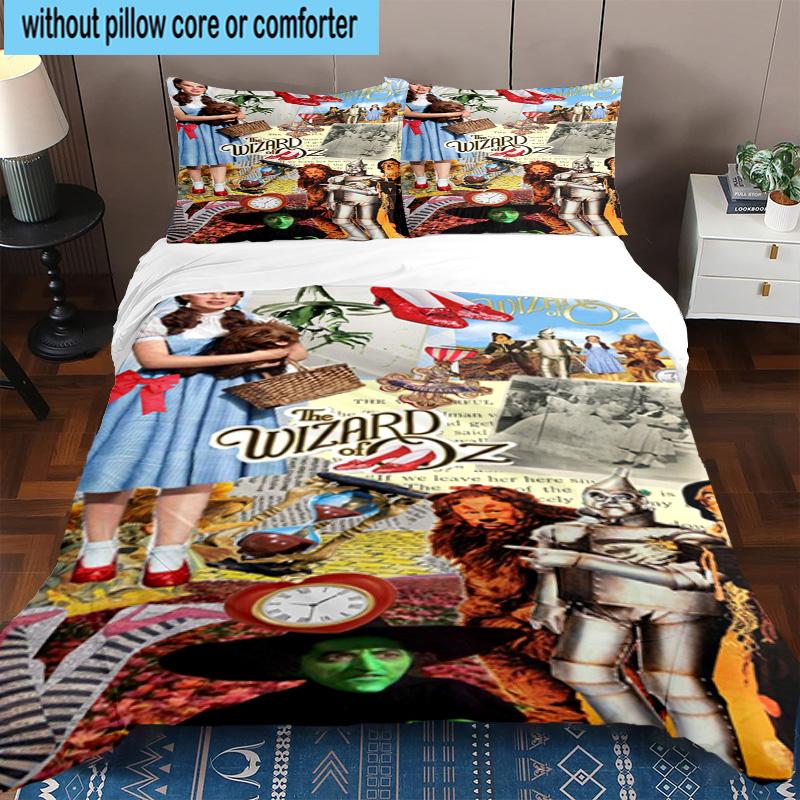 3PCS Wonderful Wizard Adventure 3pcs Bedding,Including 3PCS Duvet Cover And 2pcs Pillowcases Perfect for Christmas,Ideal for Bedroom, Dormitory
