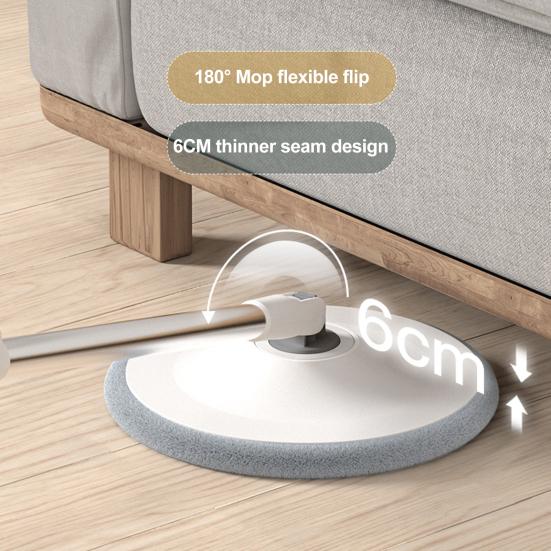 Швабра с выдвижной ручкой, вращающаяся на 360 градусов, для влажной и сухой уборки полов, ведро для швабры из микрофибры