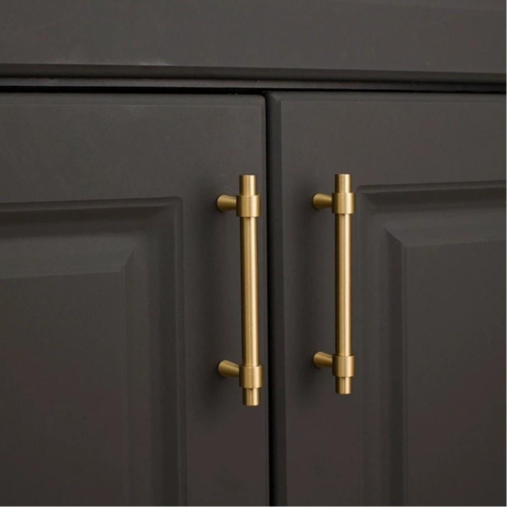 T Shape Drawer Pulls Satin Brass Furniture Handles Modern Cabinet Handles Kitchen Cabinet Wardrobe