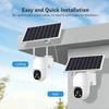 CamHiPro Solar-Powered PTZ Dome Camera: Low-Energy European & American Version