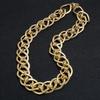 Металлическая геометрическая цепочка-ожерелье смелого стиля для повседневной носки и вечеринок