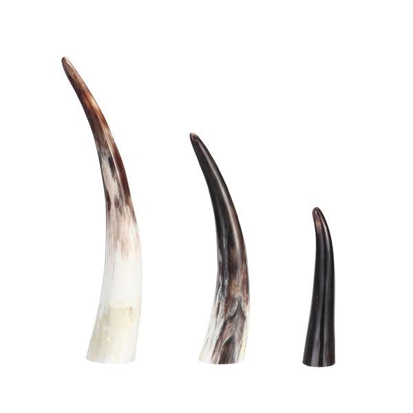 Natural Genuine Horn Ornaments Single Yellow Single Horn of Africa