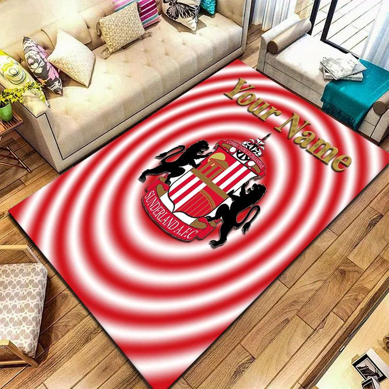 Sunderland A.F Custom Name Carpet Rug for Living Room Bedroom Home Sofa Decoration,Kids play Non-slip Floor Mat
