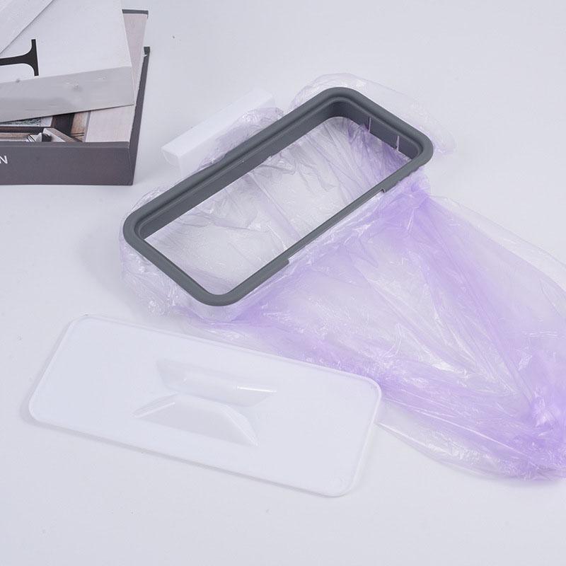 Minimalist Garbage Rack, Hanging Cabinet Door, Garbage Rack, Household Kitchen Plastic Perforated Wall Hanging Garbage Bin