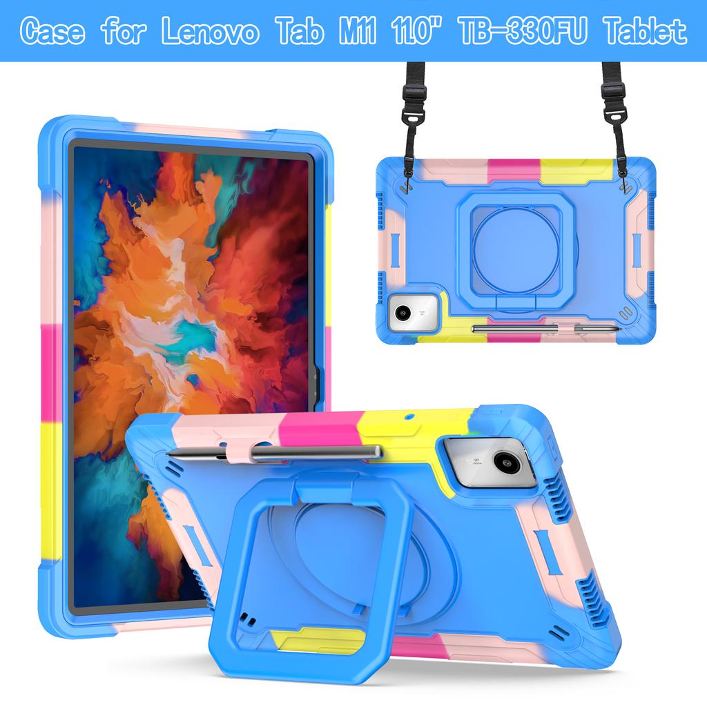 Чехол-подставка для планшета Lenovo Tab M11 Xiaoxin Pad 2024 с поворотом на 360°, 11 дюймов, TB-331FC, чехол-подставка с держателем для ручки