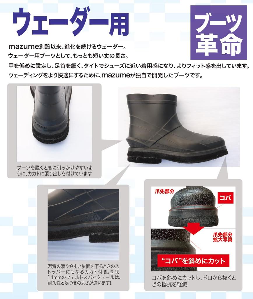 Mazume Game Waders Surfmania Black M Ver.2 MZBF-553-01