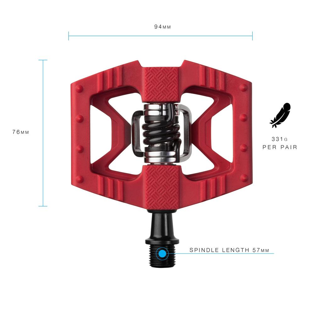 CRANK BROTHERS Педаль Double Shot 1 574675 574675 Красный/черный
