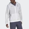Adidas Originals Embroidered Patch Striped Hooded Windbreaker Men Outerwear White IA3939