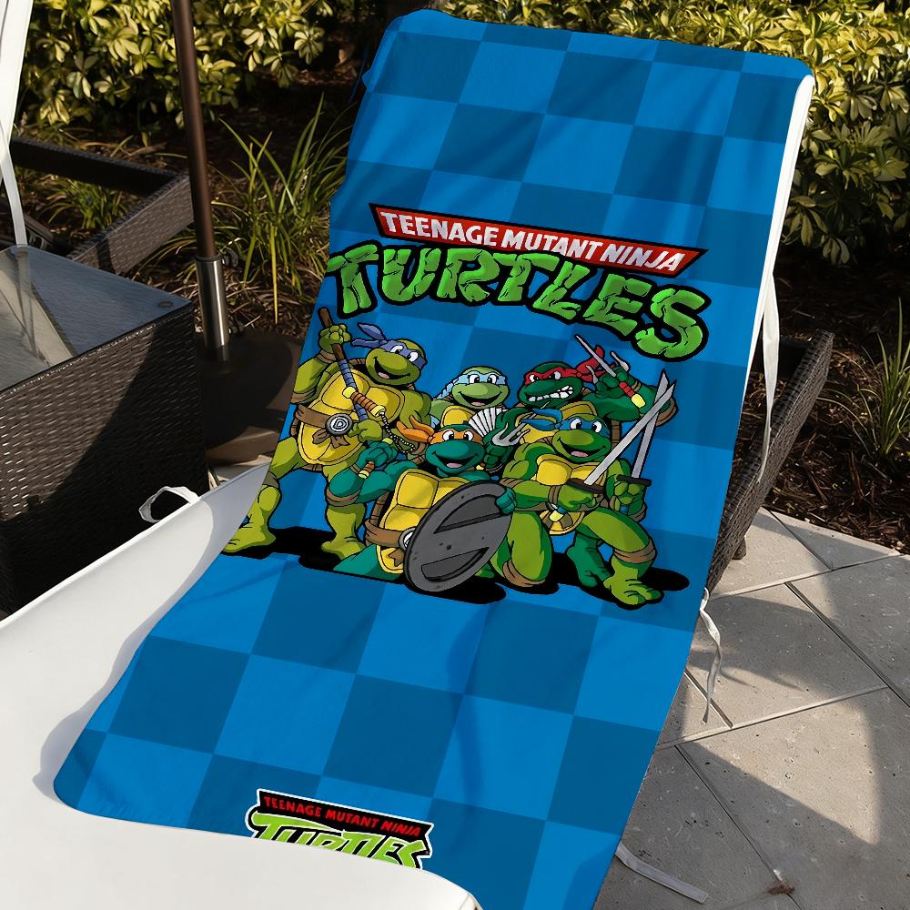 Классическое Аниме T-TMNT Полотенце Мягкое Бассейн Подарок Для Путешествий Спортзал Душ Кемпинг Быстросохнущее Спортивное N-Ниндзя T-Черепашки Большие Пляжные Полотенца