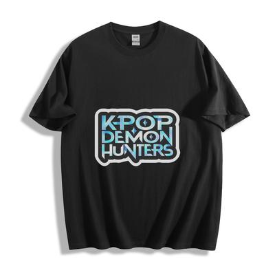 Унисекс K-pop Футболка с графическим принтом Охотники на демонов Аниме стиль Музыкальная футболка Унисекс футболка