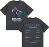Singer Shakiras World Tour Highquality 2026 Spring Summer New Unisex Print Pure Cotton Casual Tshirt Fashion Streetwear Y2k