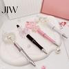 Easy Assembly Pen Making Kit Beaded Ballpoint Set, with Clear Acrylic Pens And Cute Beads, Unique Crafting Materials Smooth Writing Pens, Stylish DIY