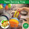 10 шт., держатель для тако, прочный, легкий, пищевой, маленький, пластиковый, подставка для тако, подставка для мексиканских блинов, тако