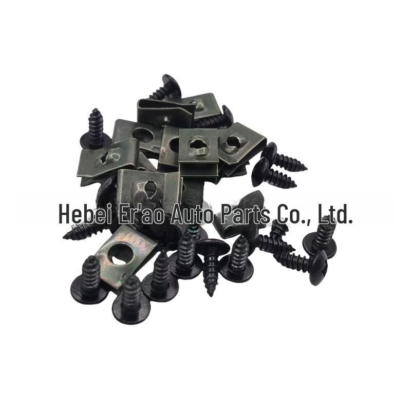 Автомобильный саморез и U-образный зажим для крыла