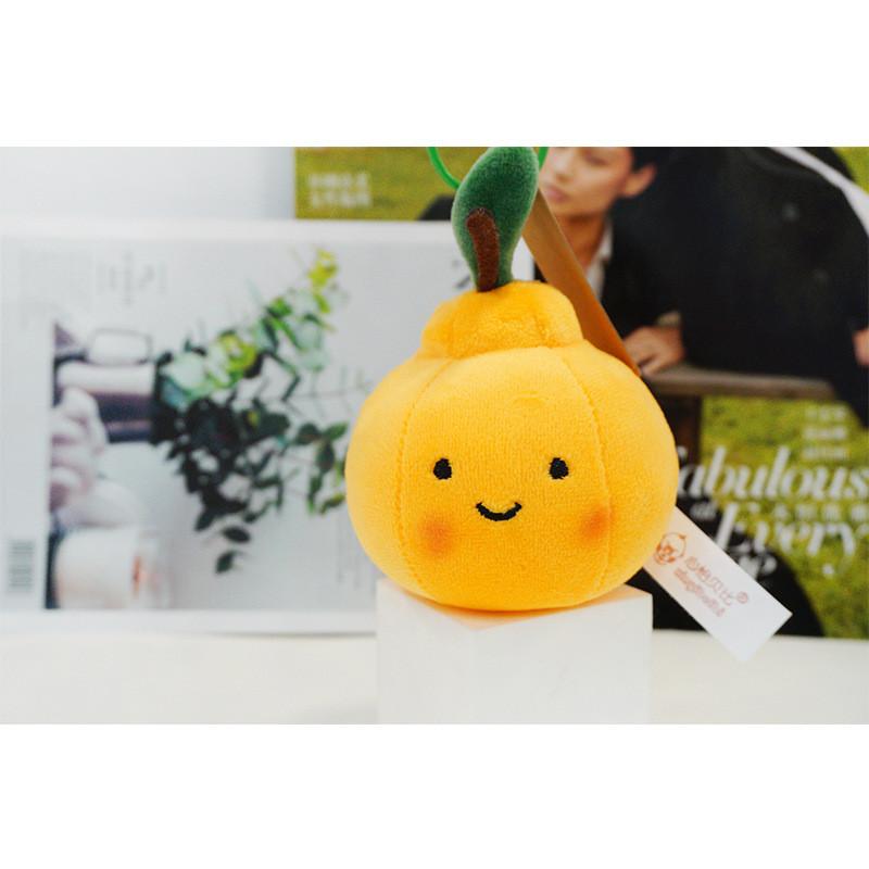 Charming Apple Plush Keychain With Short Plush For Youthful Backpack Accessories