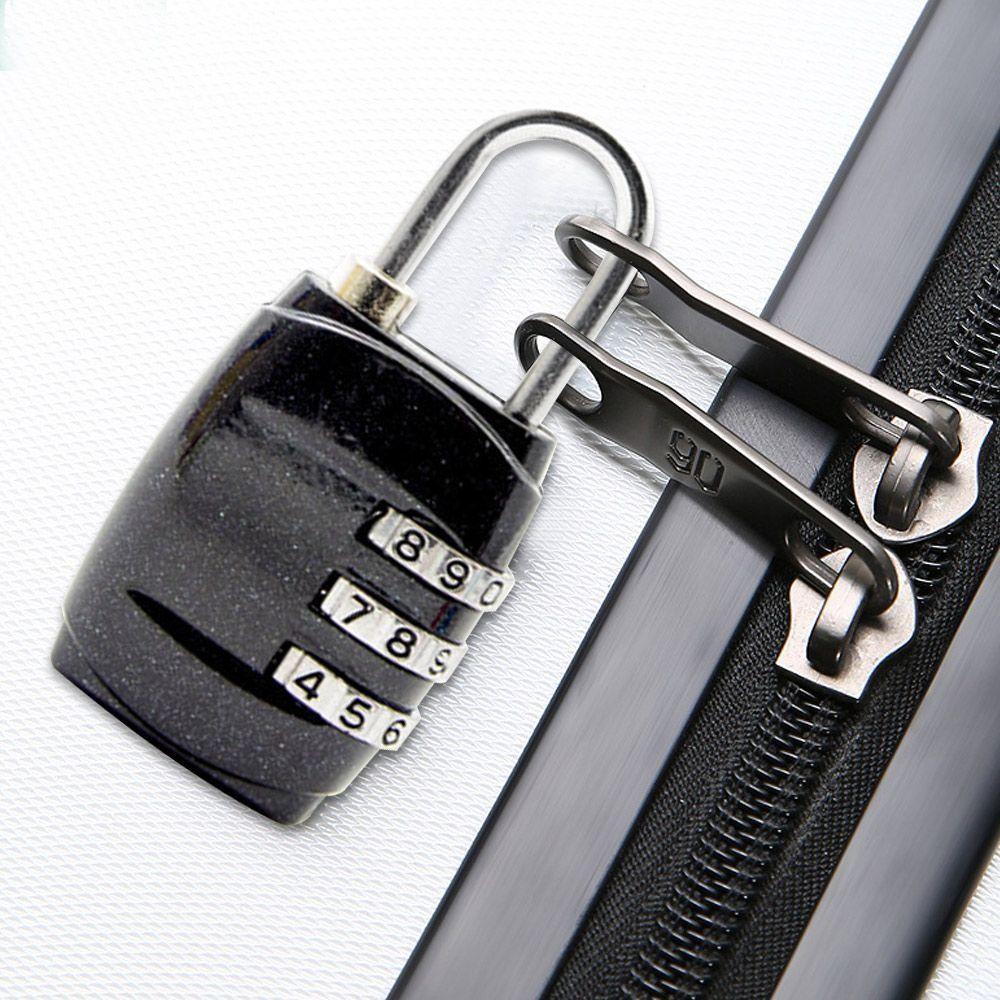 Аппаратные аксессуары Цинковый сплав 3-значный кодовый замок Замок для багажа Комбинационный навесной замок