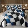 Геометрическое клетчатое покрывало Набор стеганого постельного белья Buffalo Plaid Клетчатый набор покрывал Твин Квин для детей Мальчиков Подростков