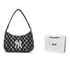 New MLB NY Yankees Hobo Bag Shoulder Bag Monogram Collection Women's Black/White 3ABQS012N-50BKS