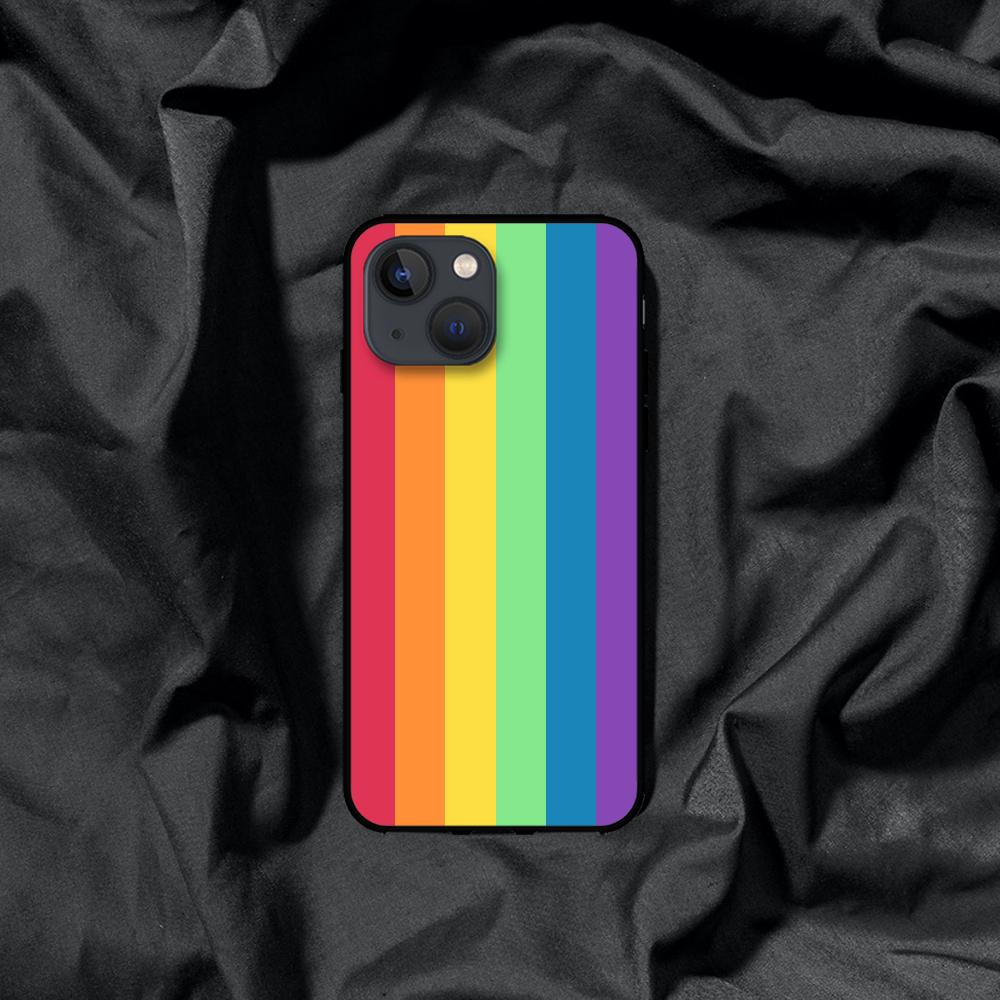 Чехол для телефона Rainbow Love LGBT для Iphone Samsung Galaxy Xiaomi Mi Redmi Note S 7 8 9 10 11 12 13 20 21 Pro Max Plus 4G 5G Черный Мягкий ТПУ 2022