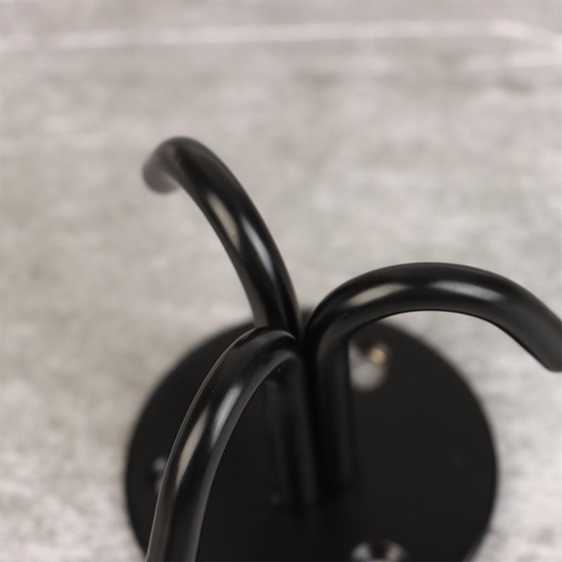 4 шт. Черный нержавеющая сталь верхний крючок настенный мешок потолочный вентилятор лампа крышный вентилятор U-образные крючки