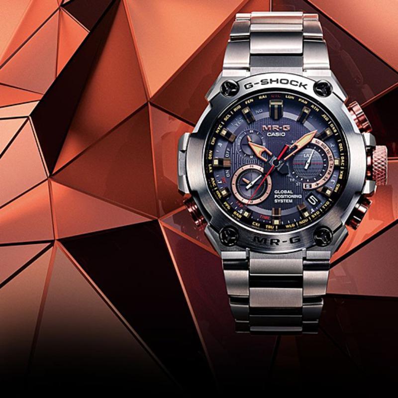 Casio Мужские часы Casio G-SHOCK MRG-G1000DC-1A, аналоговые, кварцевые, из нержавеющей стали, водонепроницаемость 200 м, ударопрочные