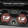 2Pcs Car Suede Coaster Anti-Slip Water Cup Pad Accessories For Lexus F SPORT GS GX IS LS LX CT LC LBX NX RX 350h 450h ES UX 300e