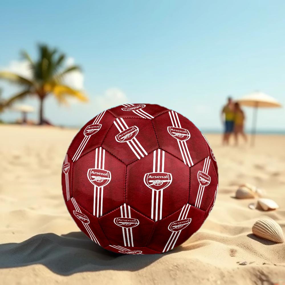 Arsenal Football Club Emblem Size 5 Soccer Ball PVC Football Sports Matches Training Outdoor Games Beach Elastic Balls 07a19