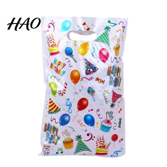 Candy Goodie Treat Bags 50Pcs with Handle Large Capacity BPA-free Party Vibrant Colors Cartoon Patterns Birthday Gift Toys