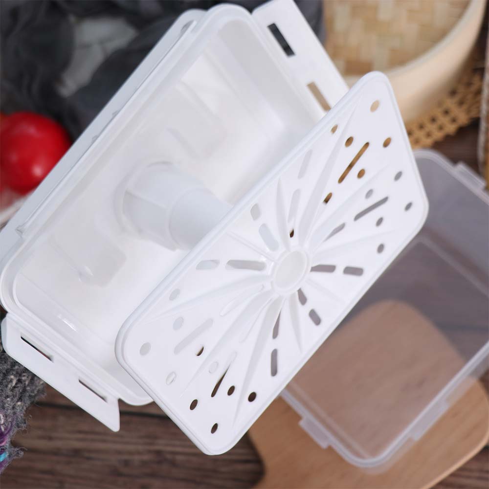 5 L Kimchi Press Container Rectangle Fresh Keeping Box Portable Ferment Storage Container  Travel