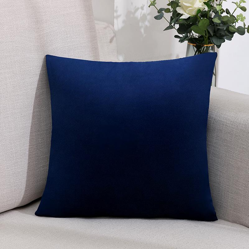 Новая однотонная подушка из скандинавского бархата для дивана, офиса, гостиной, простая плюшевая подушка, прикроватная подушка для спальни