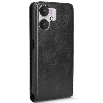 Кожаный чехол для Xiaomi Redmi 13C 5G/4G/13R 5G/Poco C65 4G/Poco M6 5G Магнитный вертикальный откидной чехол для телефона со слотом для карт