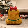 Christmas Theme Deer Bell Gingerbread Man Santa Claus Plush Doll Toy Pillow For Festive Atmosphere And Childrens Gift